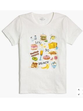 JCrew Collector Tees 'Let's Do Brunch' Graphic Tee